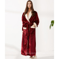 Warm Spa robes micro flannel unisex women and men  Bath Robe Winter nightwear